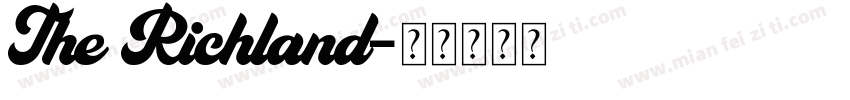 The Richland字体转换